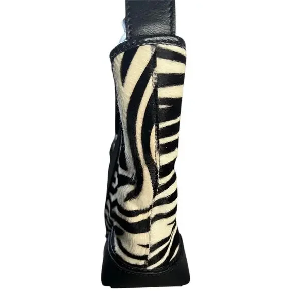 Lambertson Truex zebra shoulder bag purse calf hair Y2K designer - Picture 3 of 15